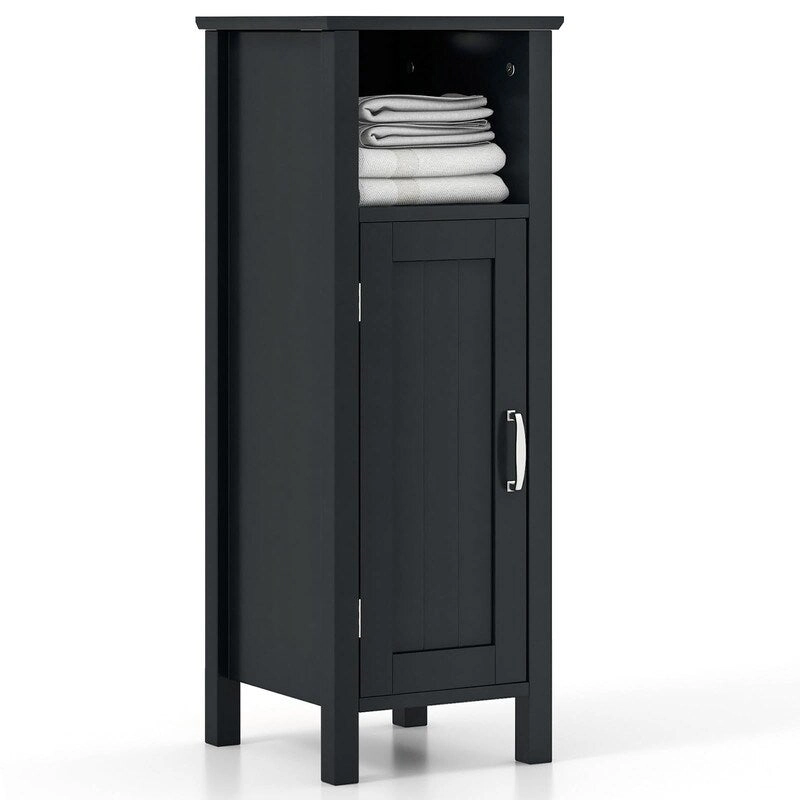 Bathroom Floor Cabinet with 3-Height Adjustable Shelf - 12D x 12W x 31.5H