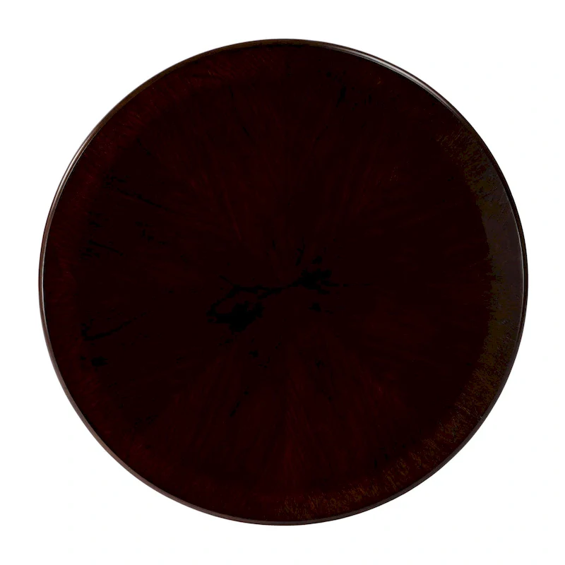 Butler Traditional Round Wooden Pedestal Table in Plantation Cherry Finish - Dark Brown