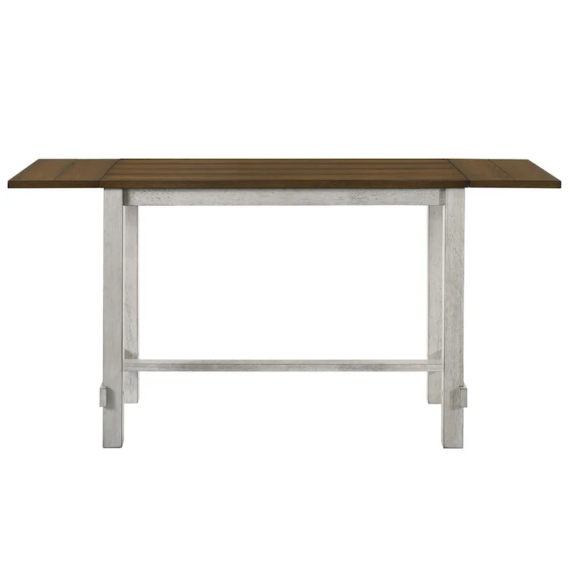 Farmhouse Wood 5-Piece Counter Height Dining Table and Stool Set