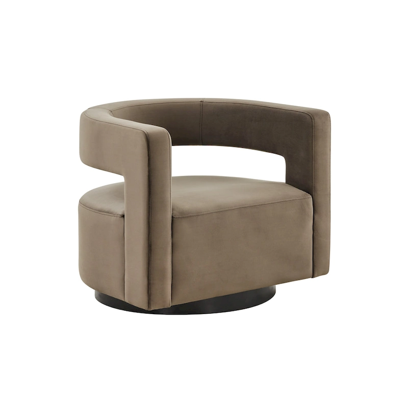 SAFAVIEH Couture Cela Swivel Chair (Fully Assembled) - 31.1 W x 28.4 L x 26.8 H - 31Wx28Dx27H