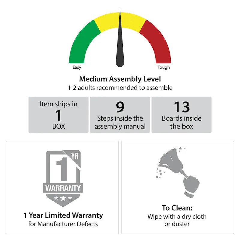 The Novogratz Regal Turntable Stand / End Table