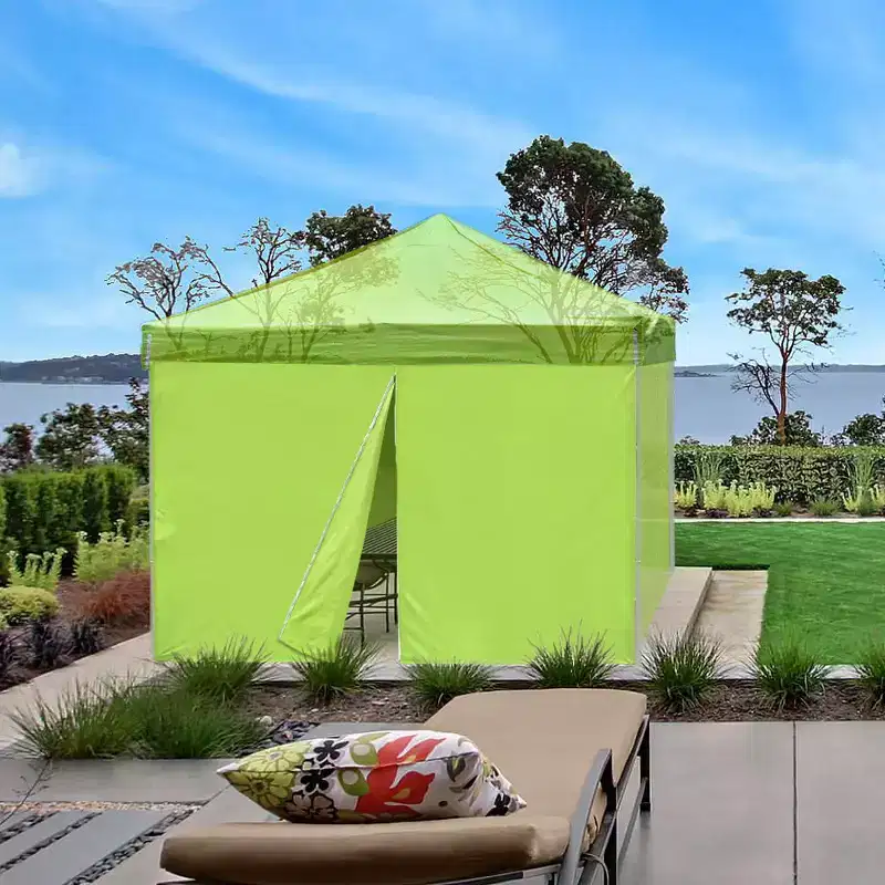 InstaHibit Universal Sidewall Zipper UV30+ Fits 10x10ft Canopy Picnic 1 Piece Green