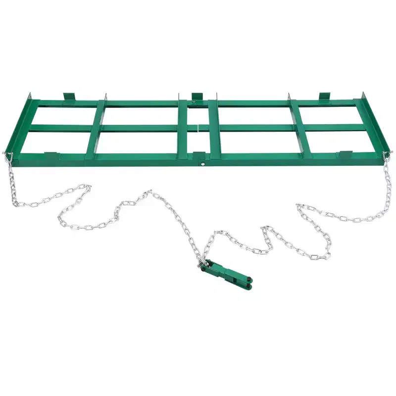 Stainless Steel Lawn Leveler, Lawn Leveling Rake with 180 Rotating Long Handle, Ergonomic Easy to Install, Heavy Duty Landscape Rake