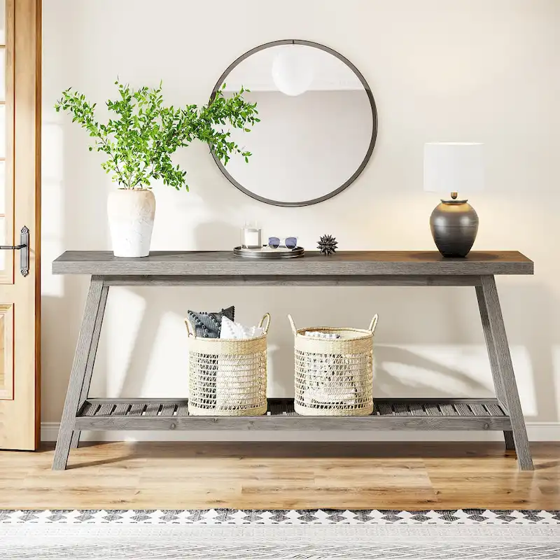 Farmhouse 70.9 Inches Console Entryway Table
