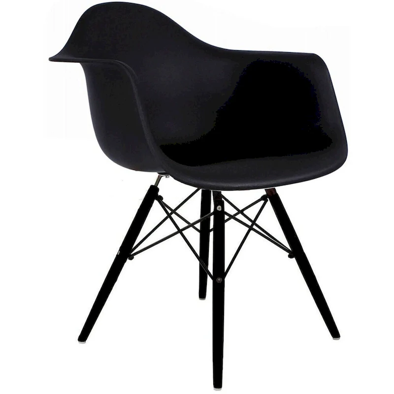 Molded Shell Eiffel Dining Arm Chair (Set of 2)