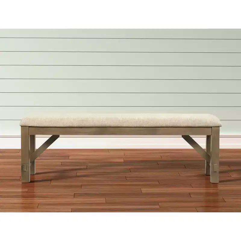 Roundhill Furniture Raven Wood Fabric Upholstered Dining Bench