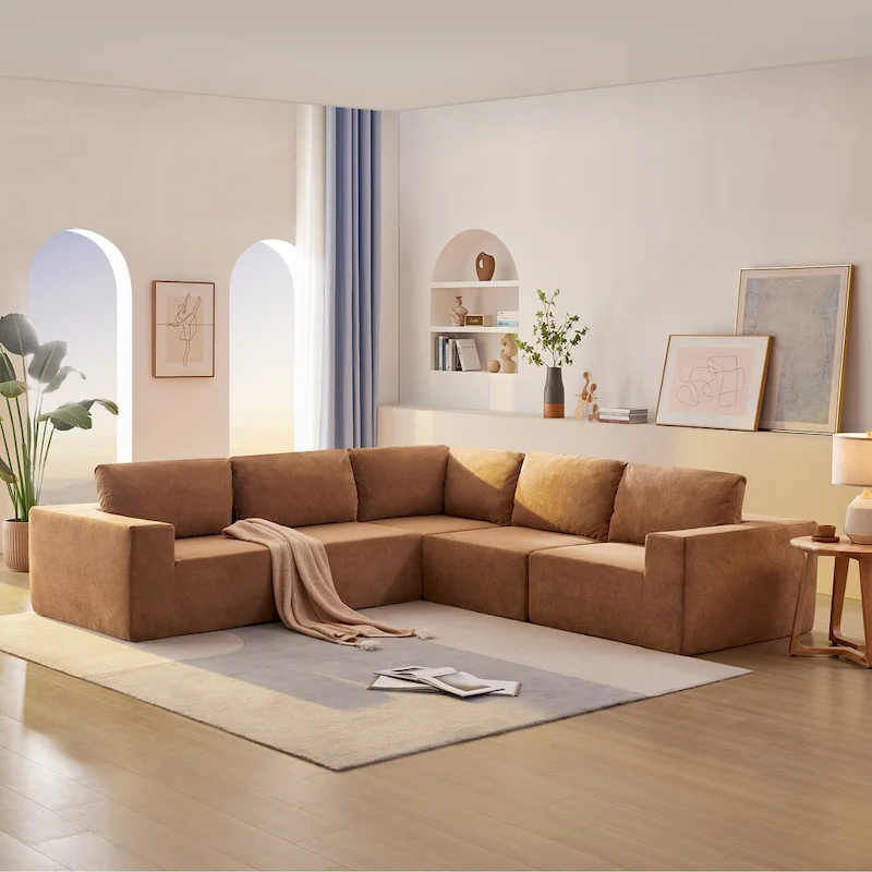 Modular Sectional Sofa, L Shaped Sectional Couch, Cloud Couch Set