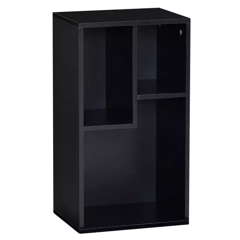VECELO 3 Shelf Bookcase, Wood Bookshelf and Bookshelves