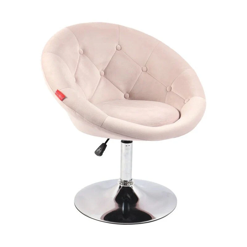 VANITII Accent Chair Swivel Vanity Chair Office Desk Chair Modern Height Adjustable Pink/Grey/White