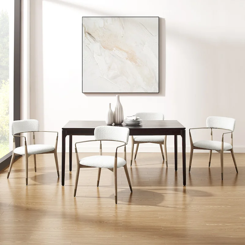 Mid-Century Solid Wood Accent Dining Chair