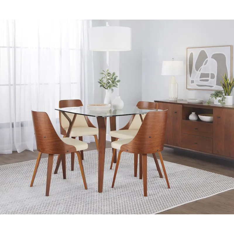 Folia Mid-century Modern Square Dining Table