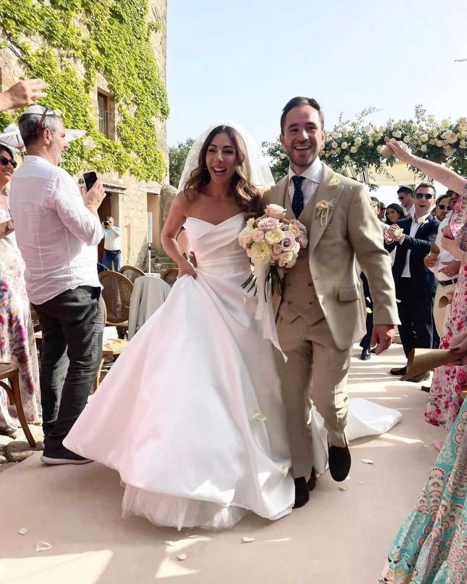 Elegant A-Line Sweetheart Satin Long Wedding Dresses