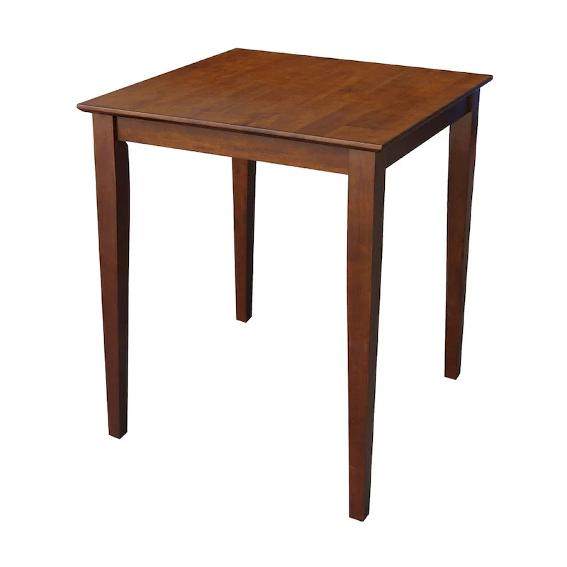 The Gray Barn Cattail Abode Espresso-finished Wood Table with Shaker Legs - Espresso