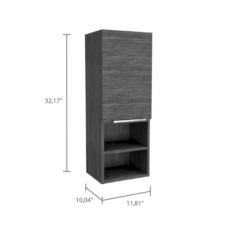 Medicine Cabinet Hazelton,Bathroom, Smokey Oak Finish,High quality and durable
