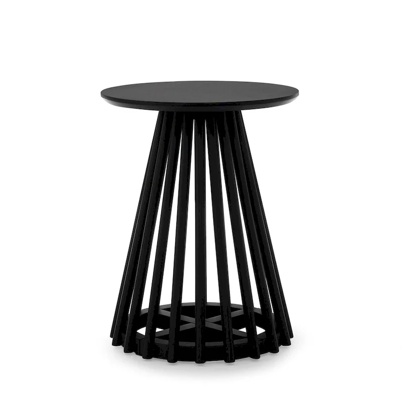 Modern Solid Wood Round Coffee Table