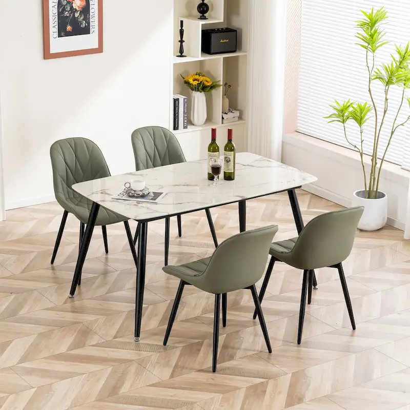 Upholstered Dining Chairs Set of 2 Modern Kitchen Chairs