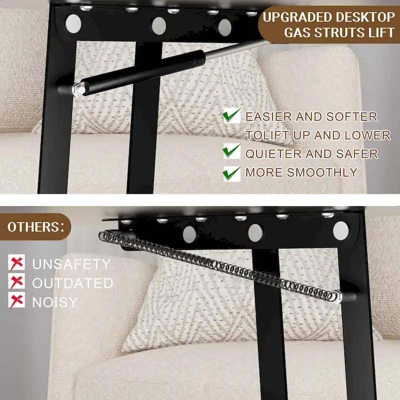 Futzca Wood Coffee Table with Hidden Compartment