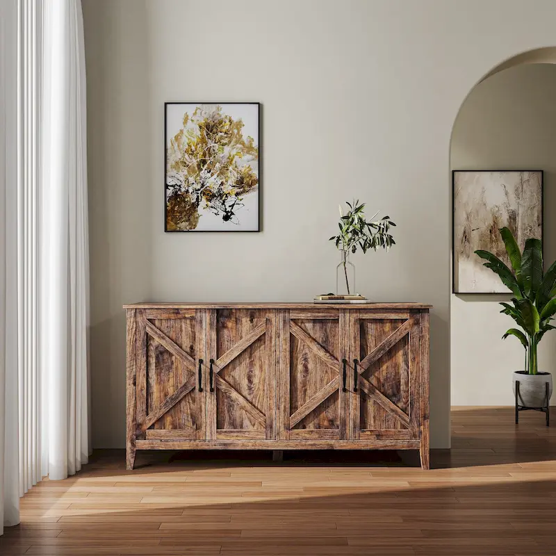 59.06 Modern TV Stand with Doors & Shelves