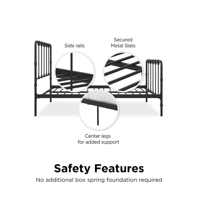 Avenue Greene Sandy Farmhouse Metal Bed