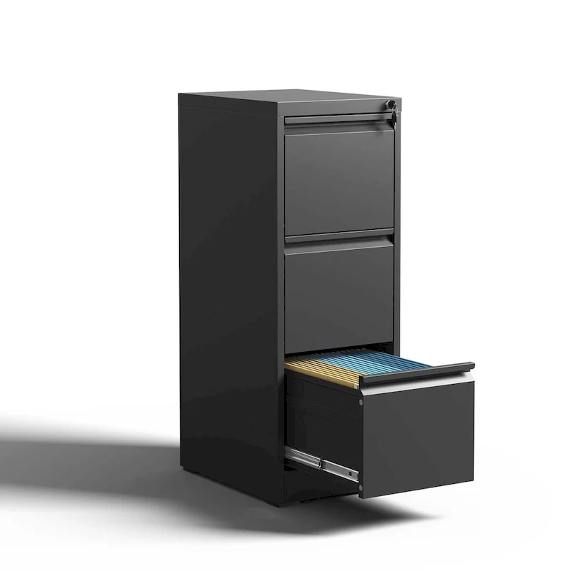 Metal Vertical File Cabinet with Lock – 2/3/4/5 Drawer, Fits A4 / Legal / Letter Size