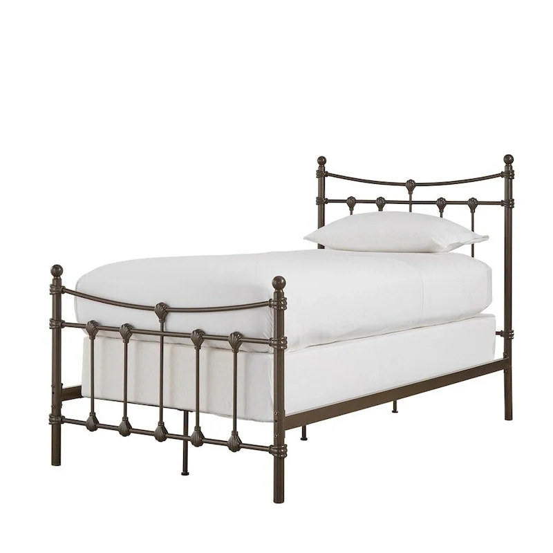 Xander Dark Brown Steel Bed by iNSPIRE Q Classic