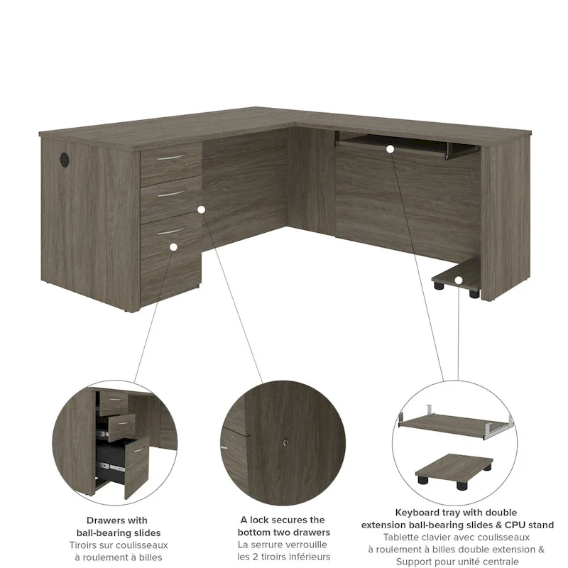 Bestar Embassy L-shape Desk