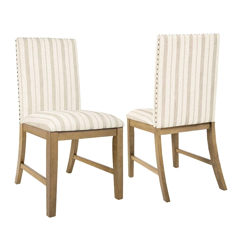 HomePop Upholstered Wood Apron Dining Chair - Set of 2