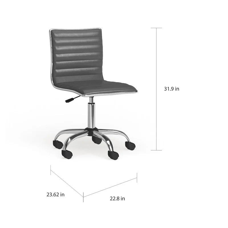 Carson Carrington Lund Modern Chrome Office Chair