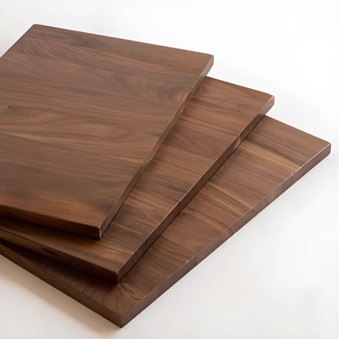 Art Deco Brown Wood Top 2 Drawer Nightstand with Legs