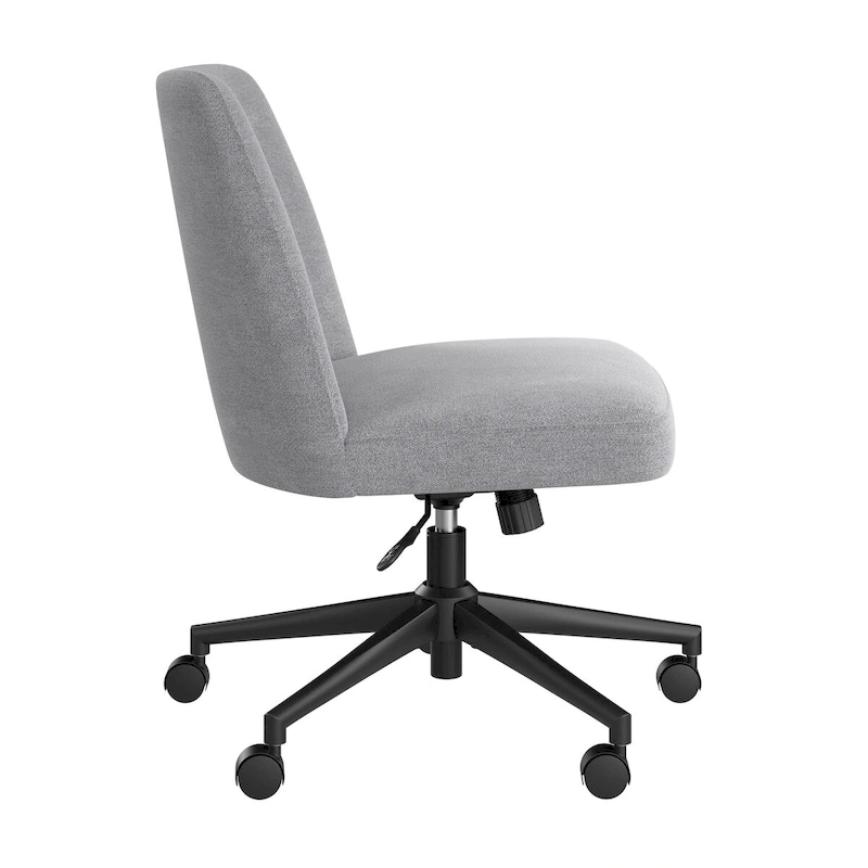 Bush Furniture Serenity Mid Back Armless Office Chair with Wheels