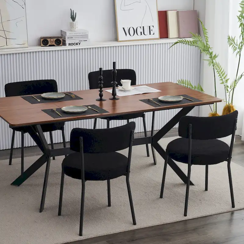 Set of 2 mid-century modern dining chairs