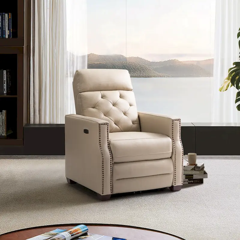 Alina 31.50  Wide Genuine Leather Power Recliner with USB Port