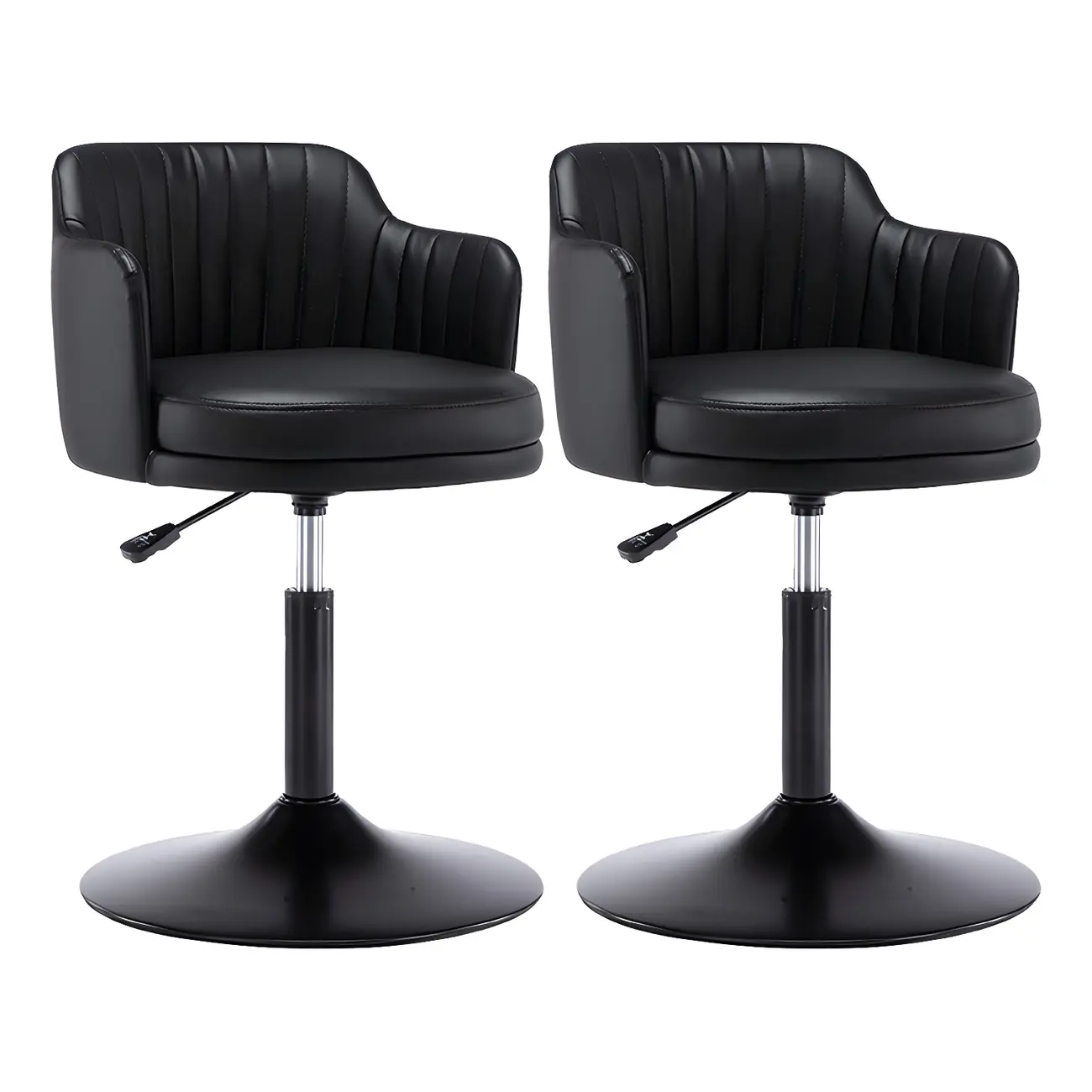 Modern Leather Armrests Swivel Adjustable Bar Stool