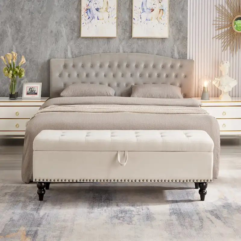 59 Bed Bench Ottoman with Storage