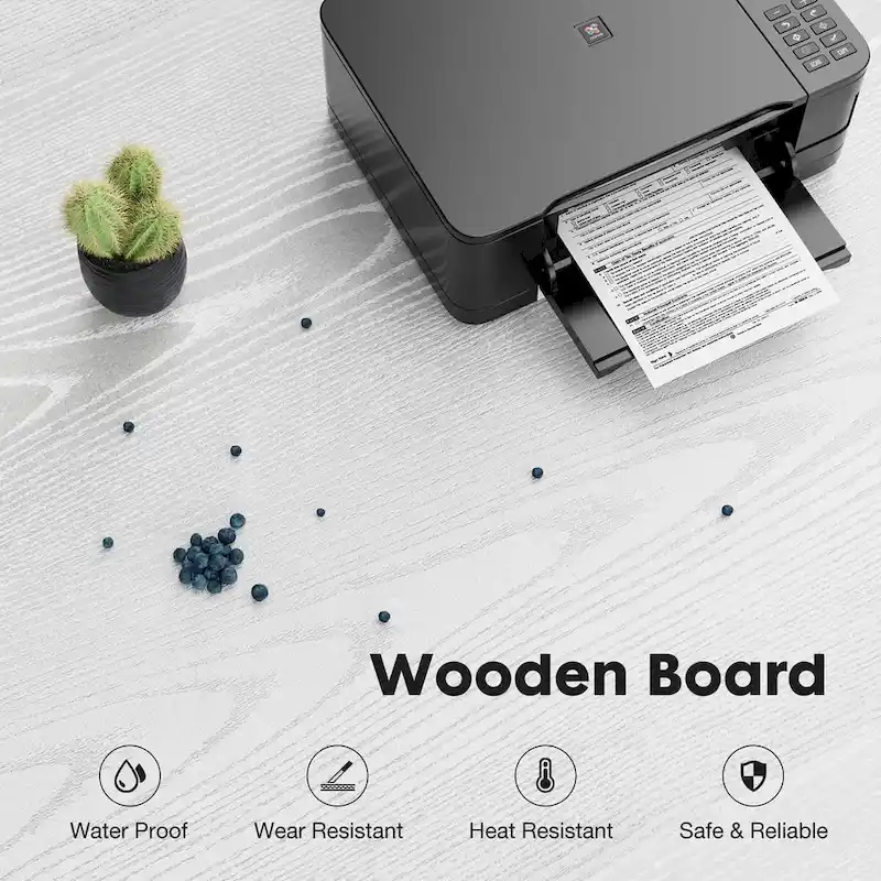 Mobile Lateral File Cabinet & Printer Stand with 3 Drawers and 2 Open Shelves