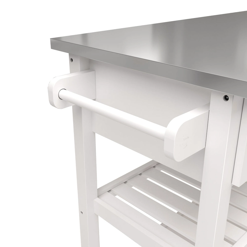 Stainless Steel Top Kicthen Cart With Two Drawers