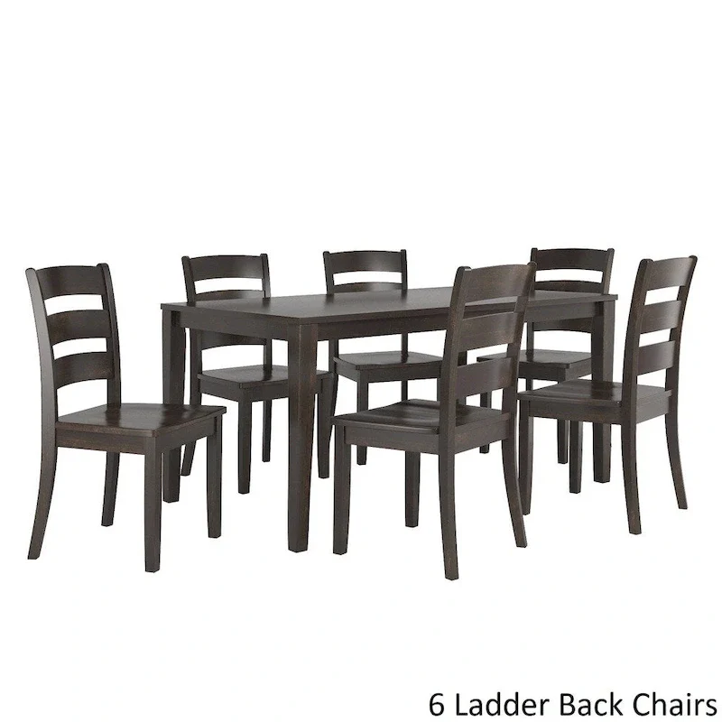 Wilmington II 60-Inch Rectangular Antique Black Dining Set by iNSPIRE Q Classic