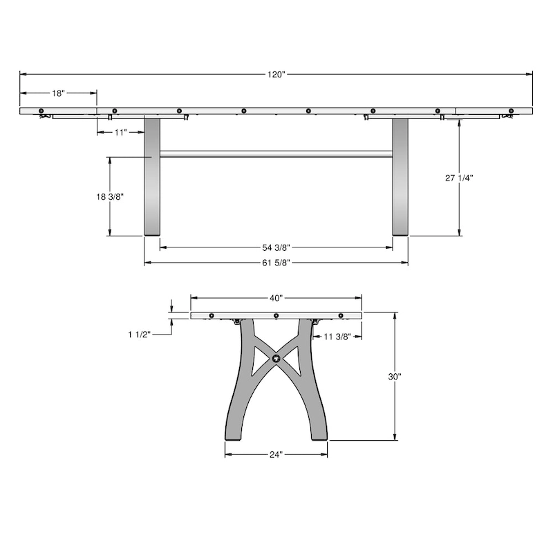 Amisco Sierra Solid Wood Extendable Table