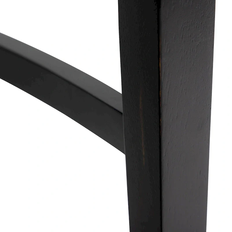 Furniture of America Kieran Farmhouse 5-Piece Black Wooden Dining Set