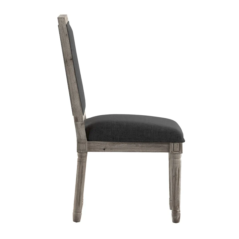 Rectangular Linen Dining Chairs
