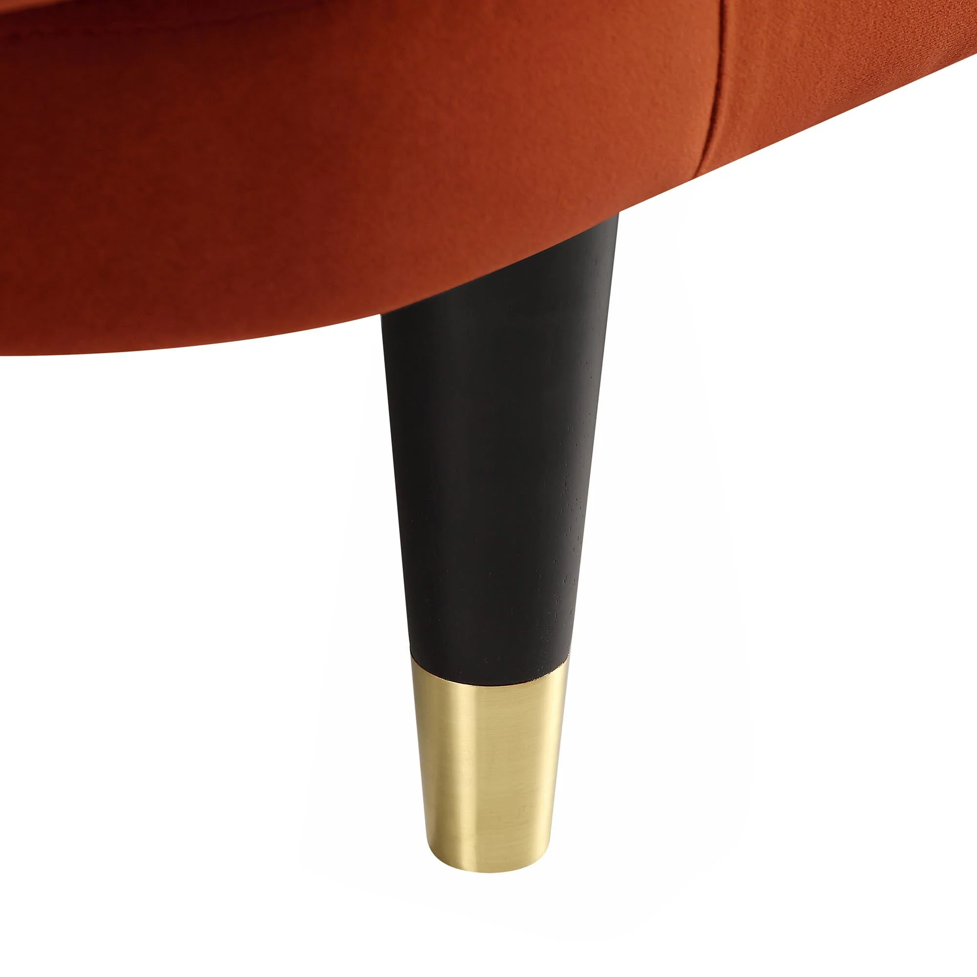 2-Seater Sofa Bed, Rust Velvet