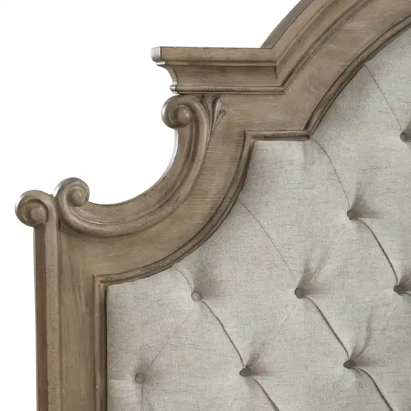 Queen Upholstered Panel Bed Headboard