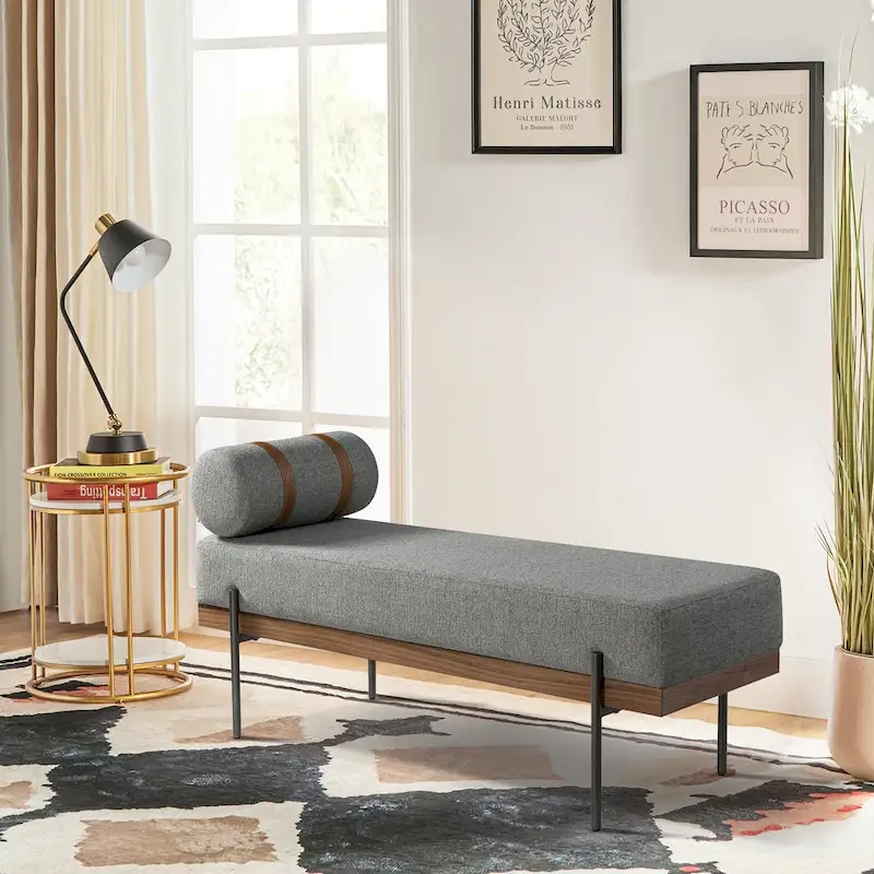 Damacio Entryway Bench with Removable Pillow