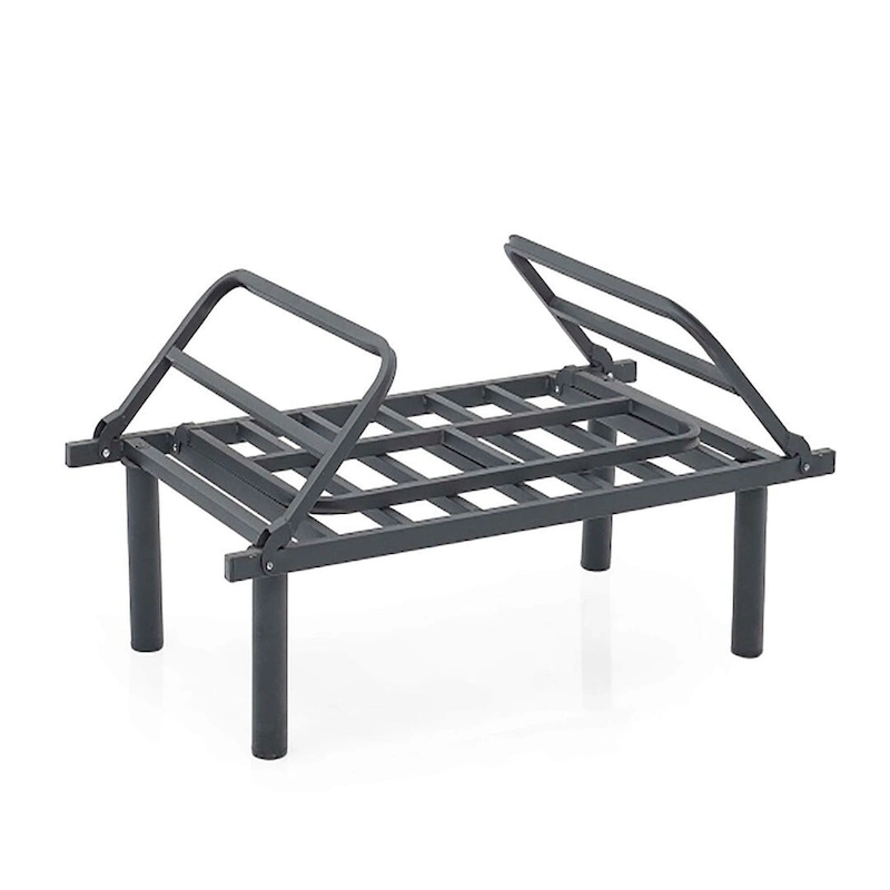 Mojay Futon Love SeatMetal frames2 Seater Plush Chenille Upholstered Sofa