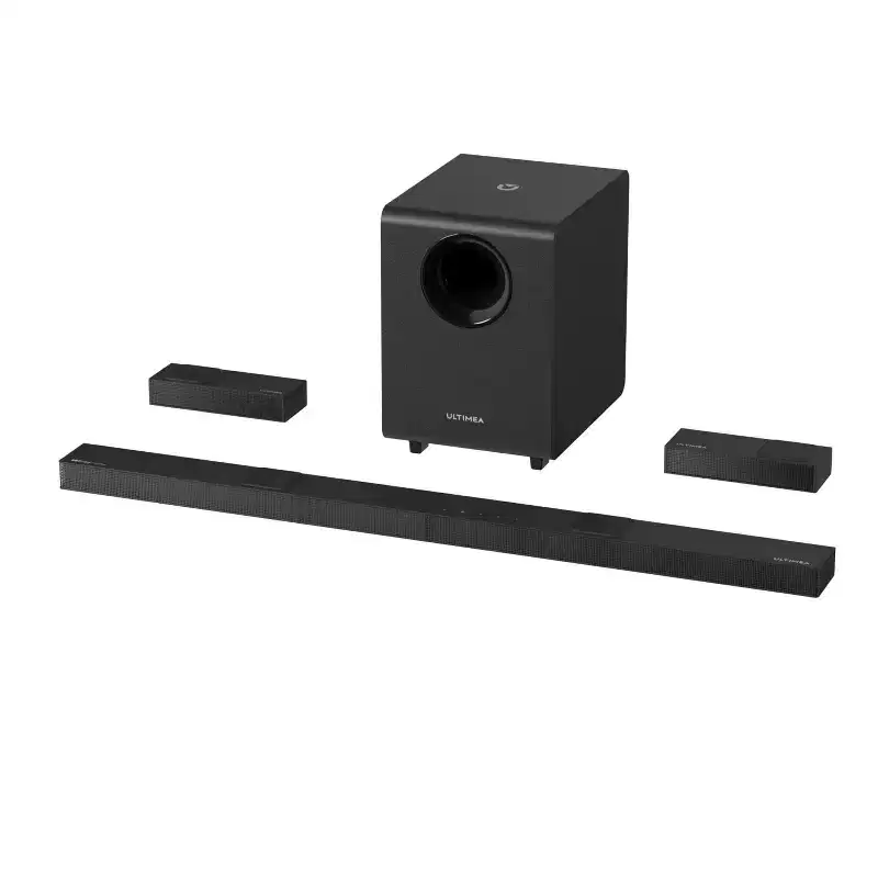 ULTIMEA Nova S90 7.1.4 Sound Bar with Dolby Atmos, 740W, Wireless Subwoofer & Surround Speakers, Smart TV Soundbar