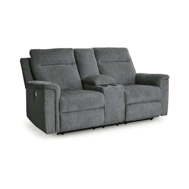 Signature Design by  Barnsana Power Reclining Loveseat with Console