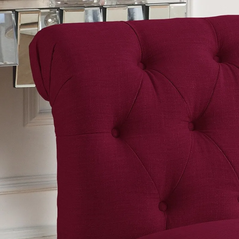 Rosevera LaGuardia Slipper Chair, Chesterfield, Armlesschair