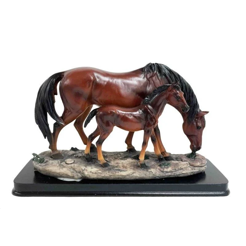 Horse And Foal Figurine