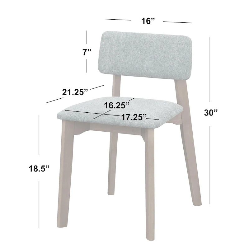 Simple Living 4-Piece Nettie Solid Wood Dining Set