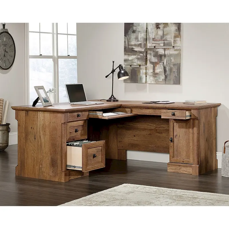 Sauder Palladia L-Shaped Office Desk